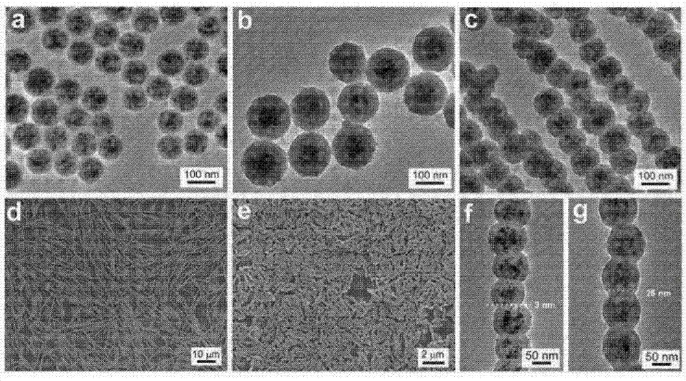 Method for preparing a magnetic chain structure