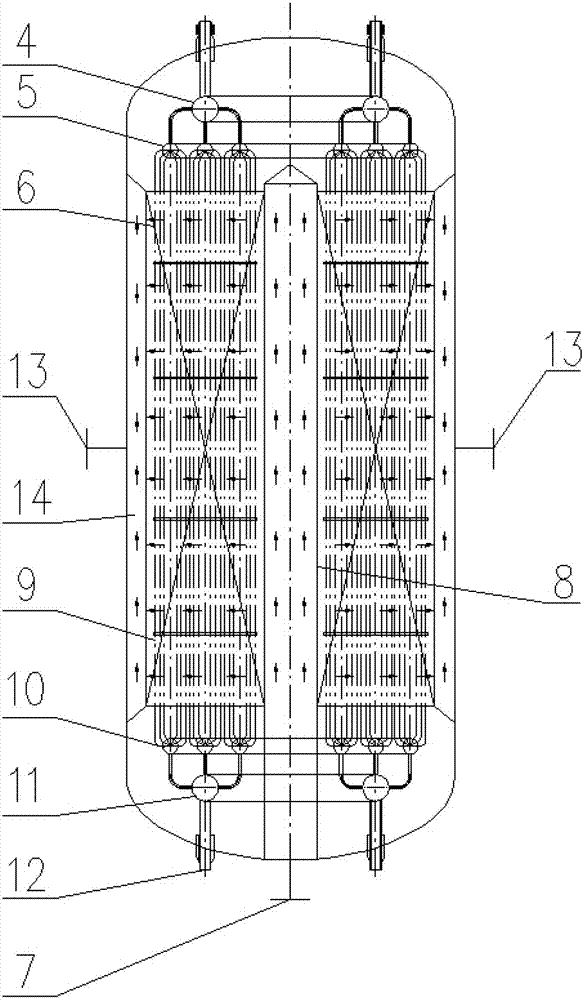 Methanation furnace for producing methane from coal synthesis gas and production method of methanation furnace