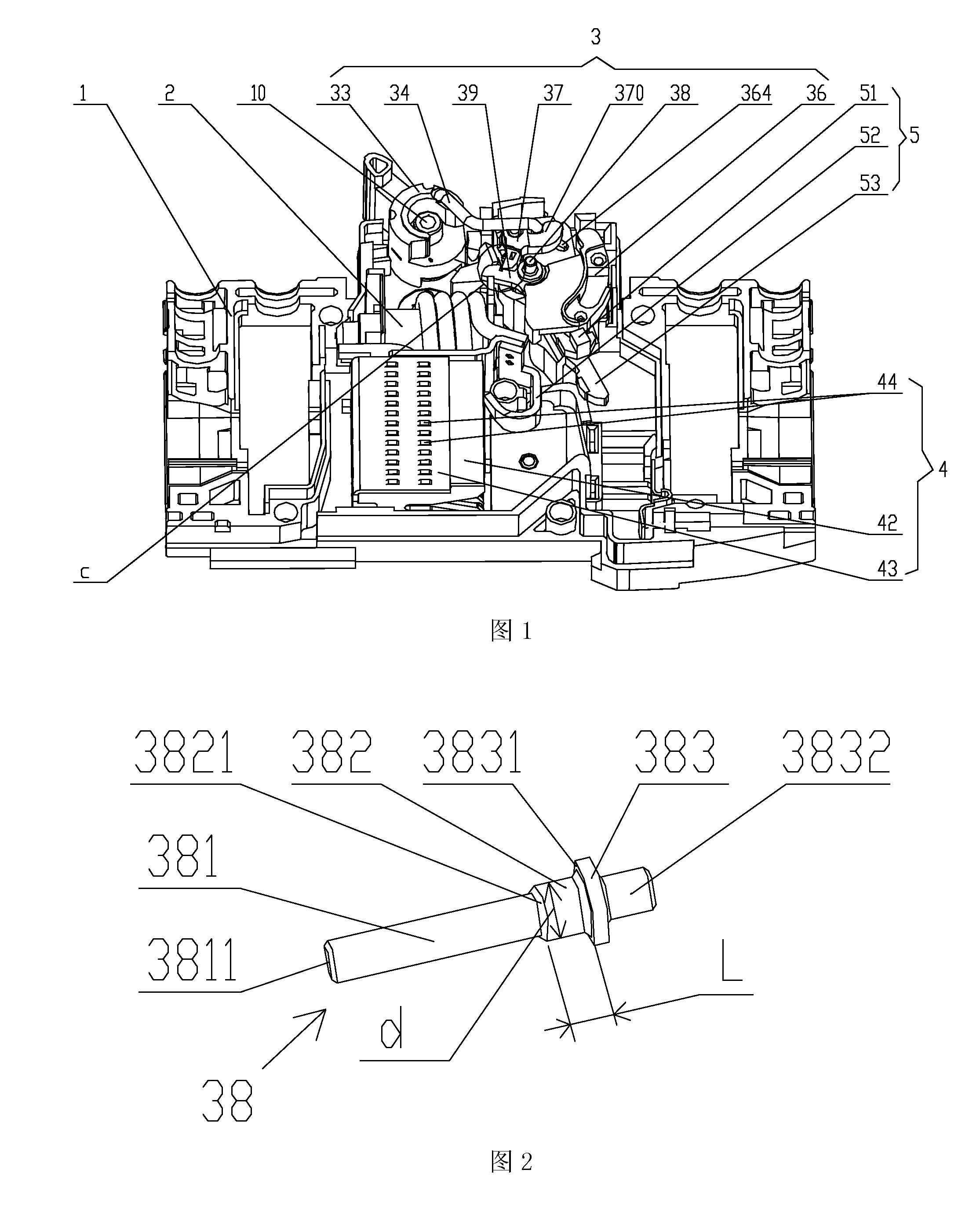 Minitype breaker with high stability