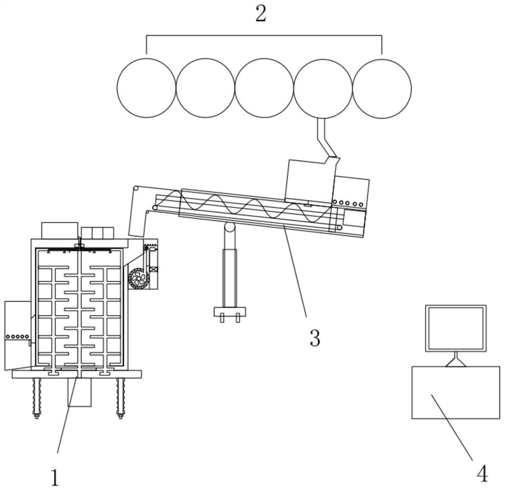 Standardized and automatic preparation device for laboratory concrete test piece