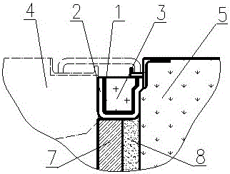 Heat preservation and sealing structure of anode baking furnace