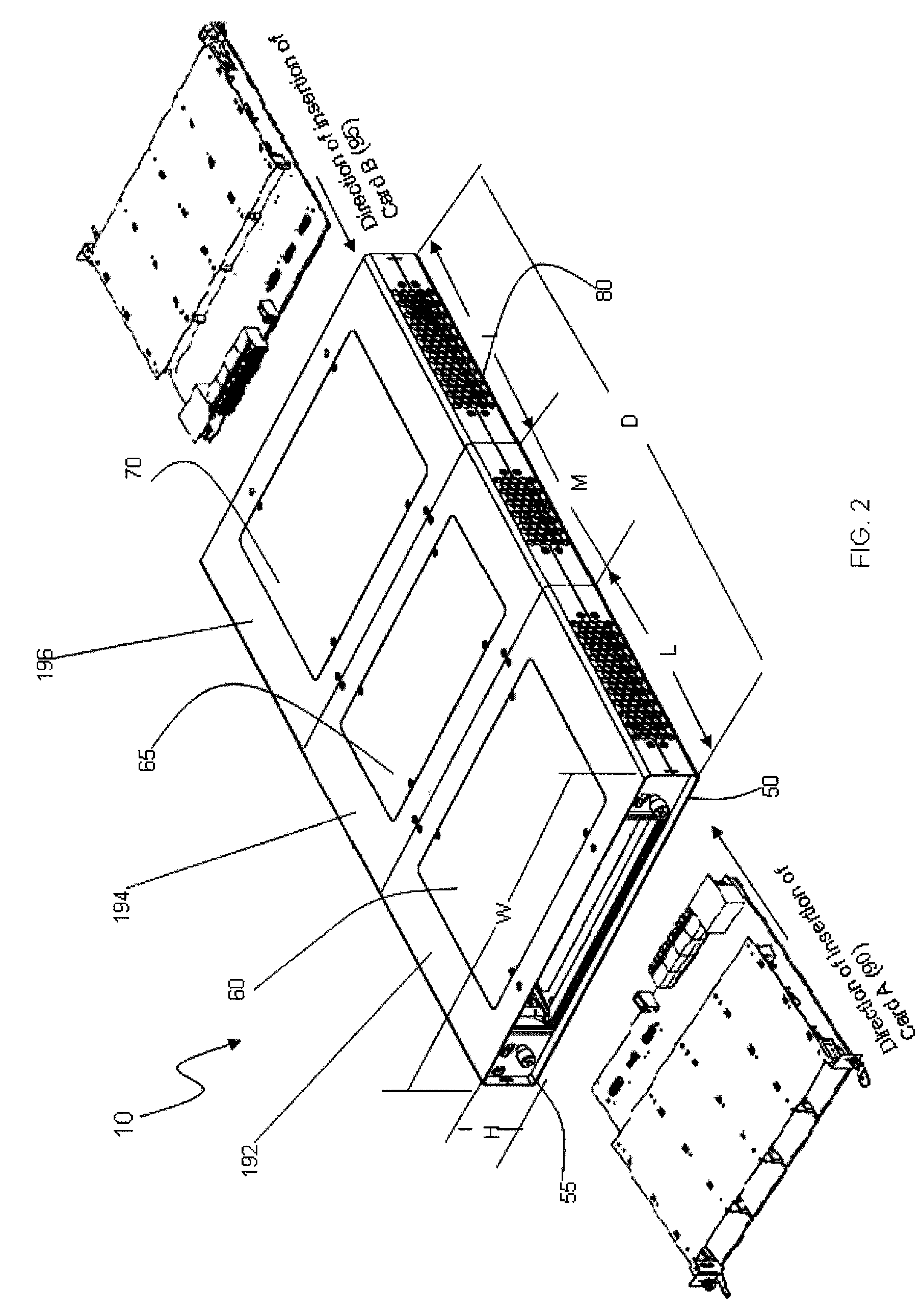 Modular blade for providing scalable mechanical, electrical and environmental functionality in the enterprise using advancedtca boards