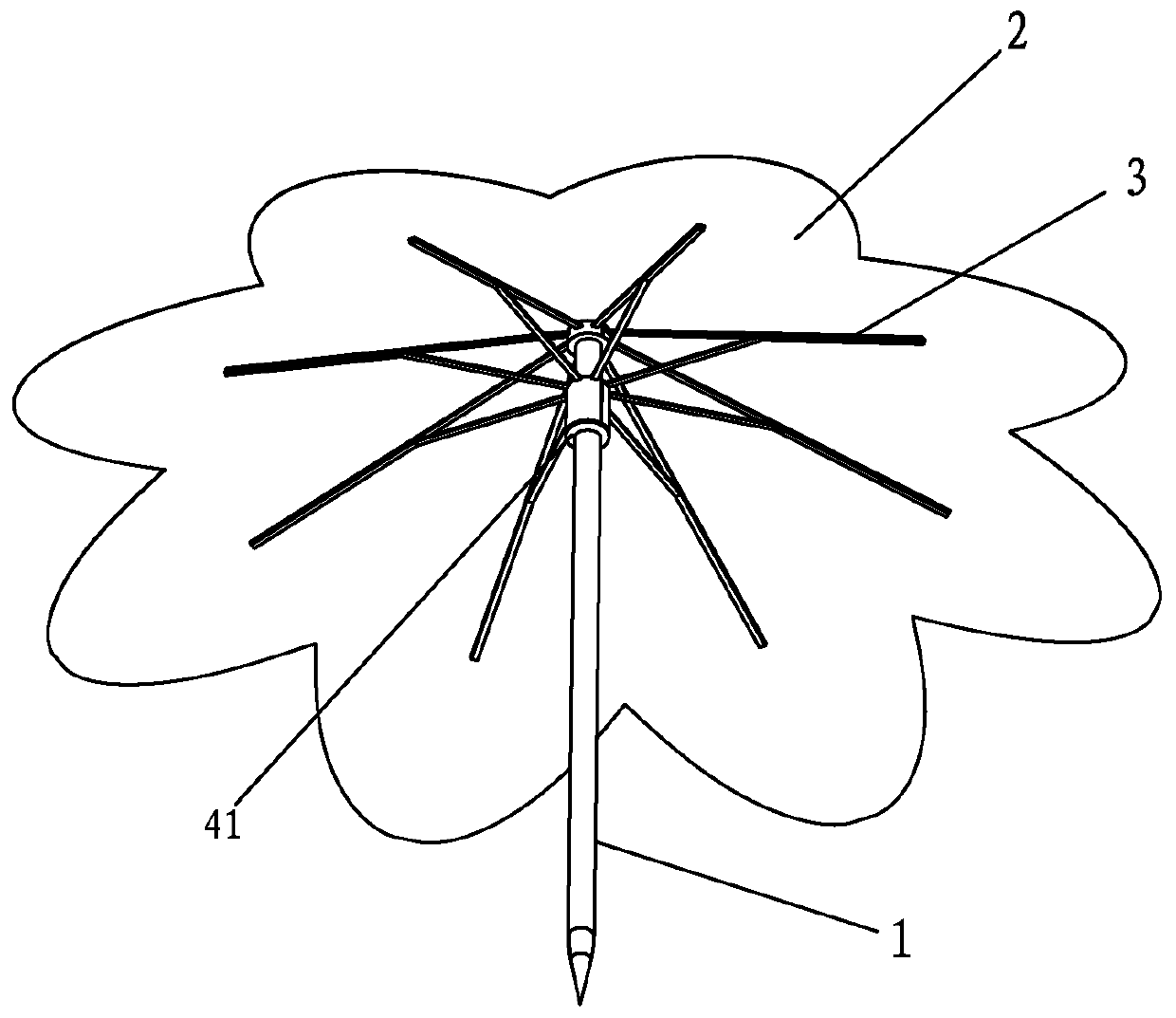 Small paper umbrella and making process thereof