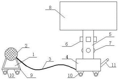 Intersection warning instrument capable of warning pedestrians and vehicles