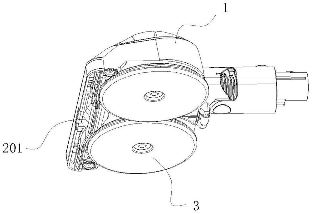 Wet mopping device