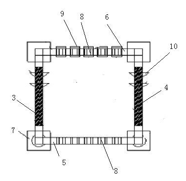 Withstand voltage test platform and test device for insulation rod