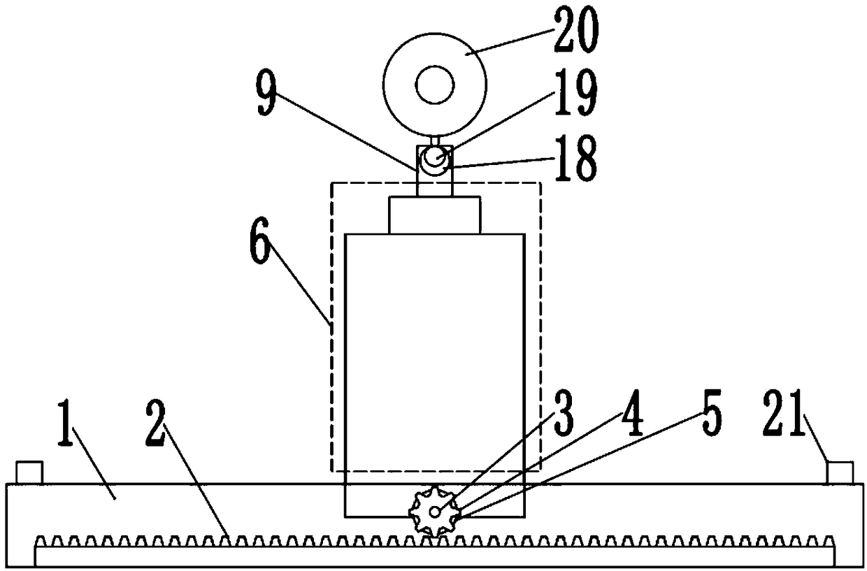 Adjusting device for display camera