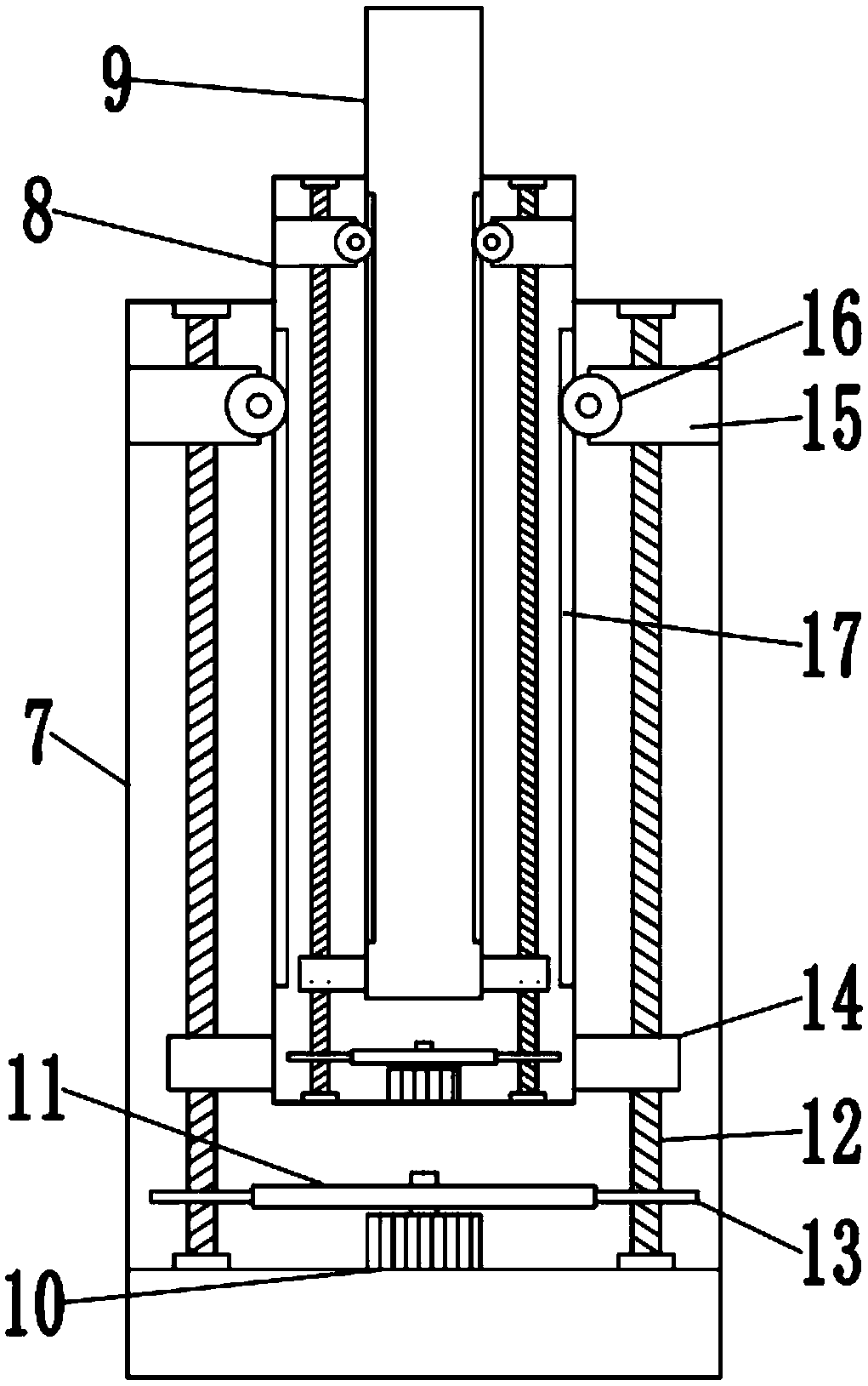 Adjusting device for display camera