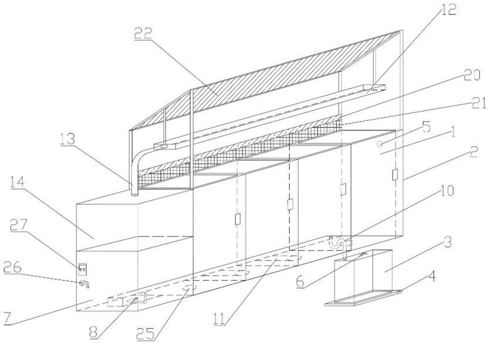 Garbage collection station suitable for residential area