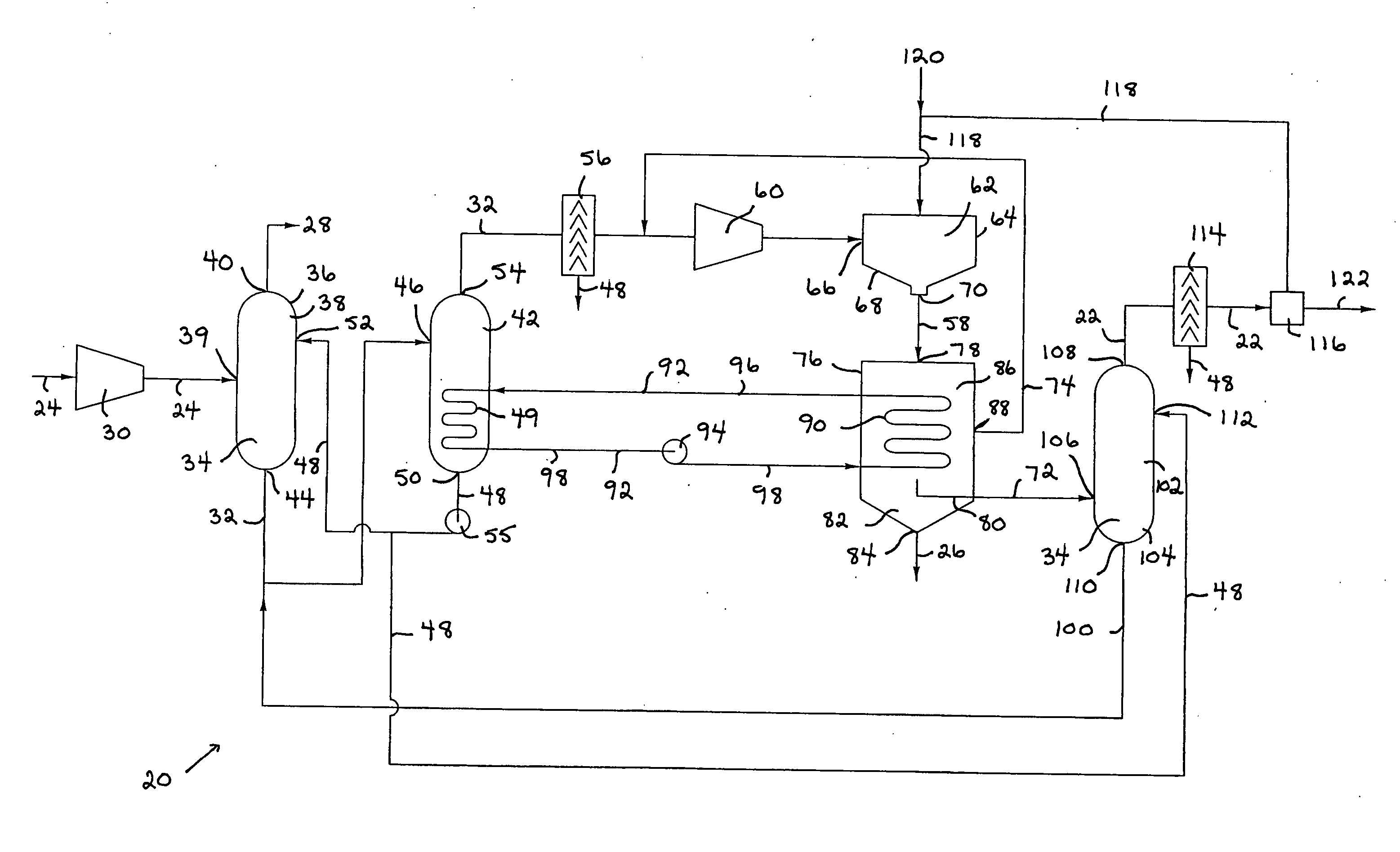 Process and apparatus for converting hydrogen sulfide into hydrogen and sulfur