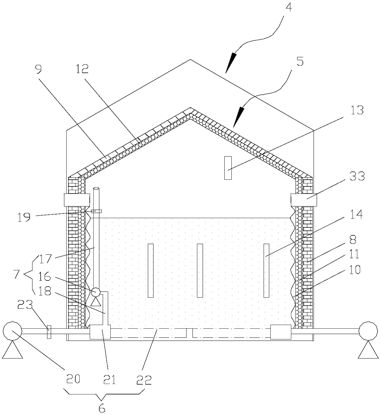 A grain storage cold storage and grain storage method