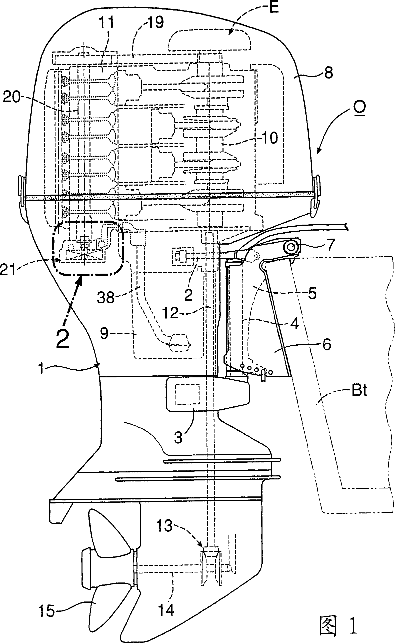 Pump driving device in engine