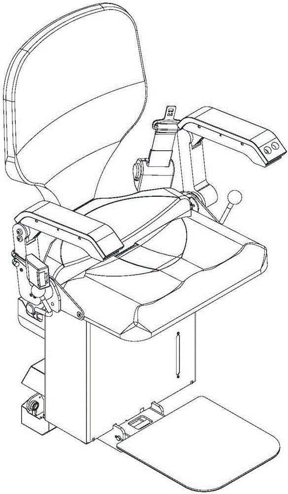 Chair type elevator with dual-mode protection lock