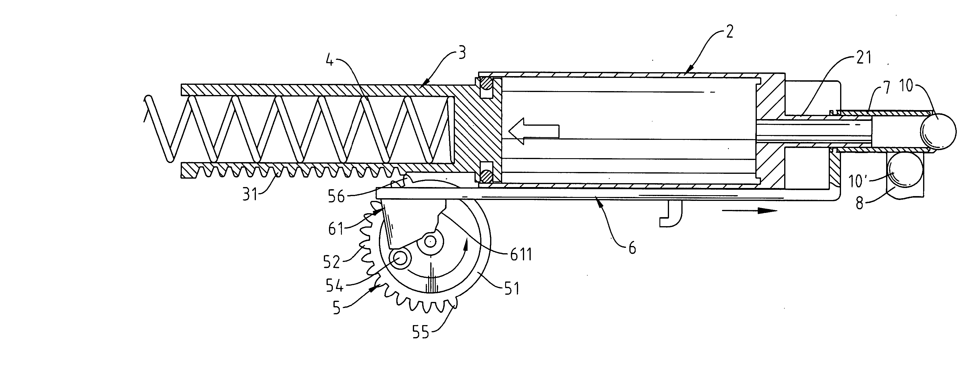 Bullet-loading structure of toy gun