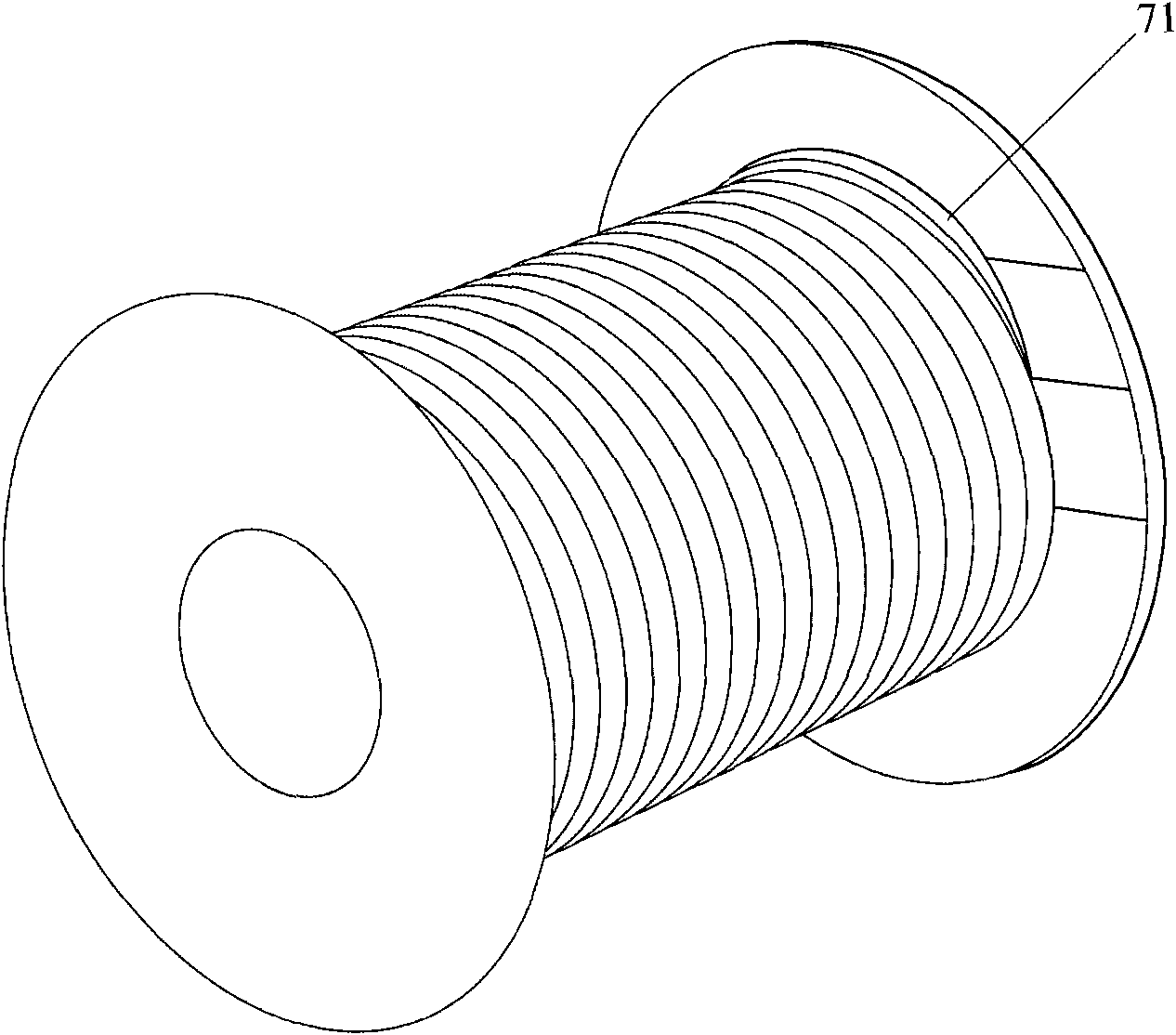 Drum with broken line grooves