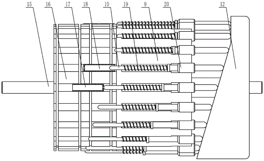 An end face cam type multi-station sorting device