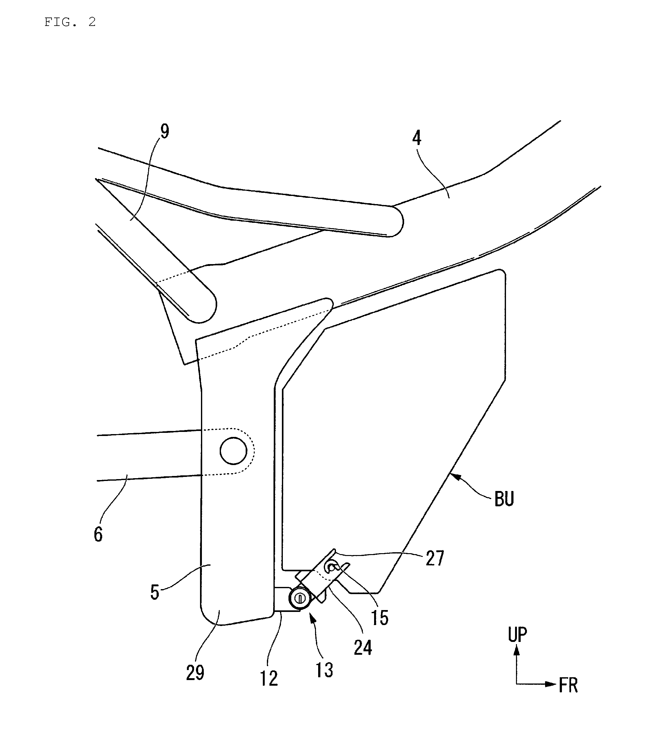 Battery unit connection structure of electric vehicle