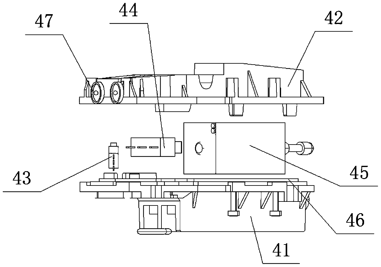 Charging gun module structure with high protection level