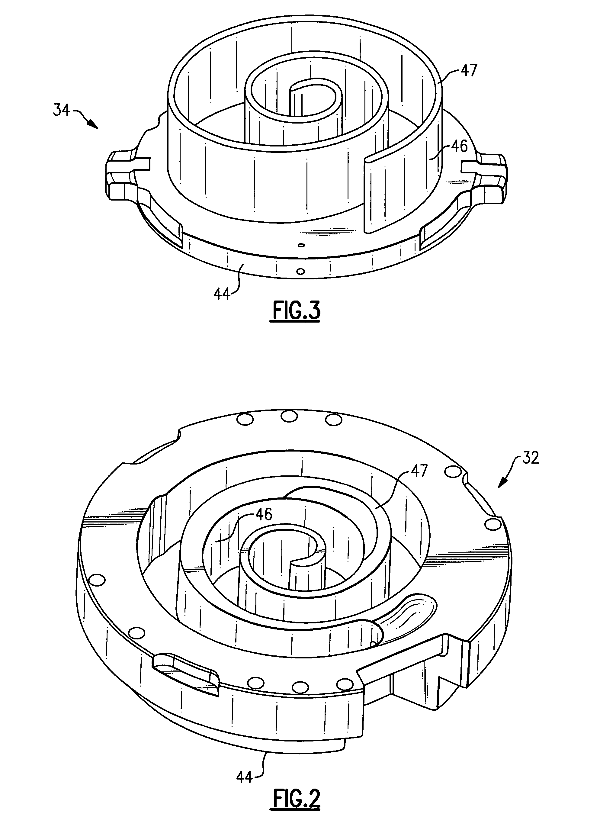 Ductile cast iron scroll compressor