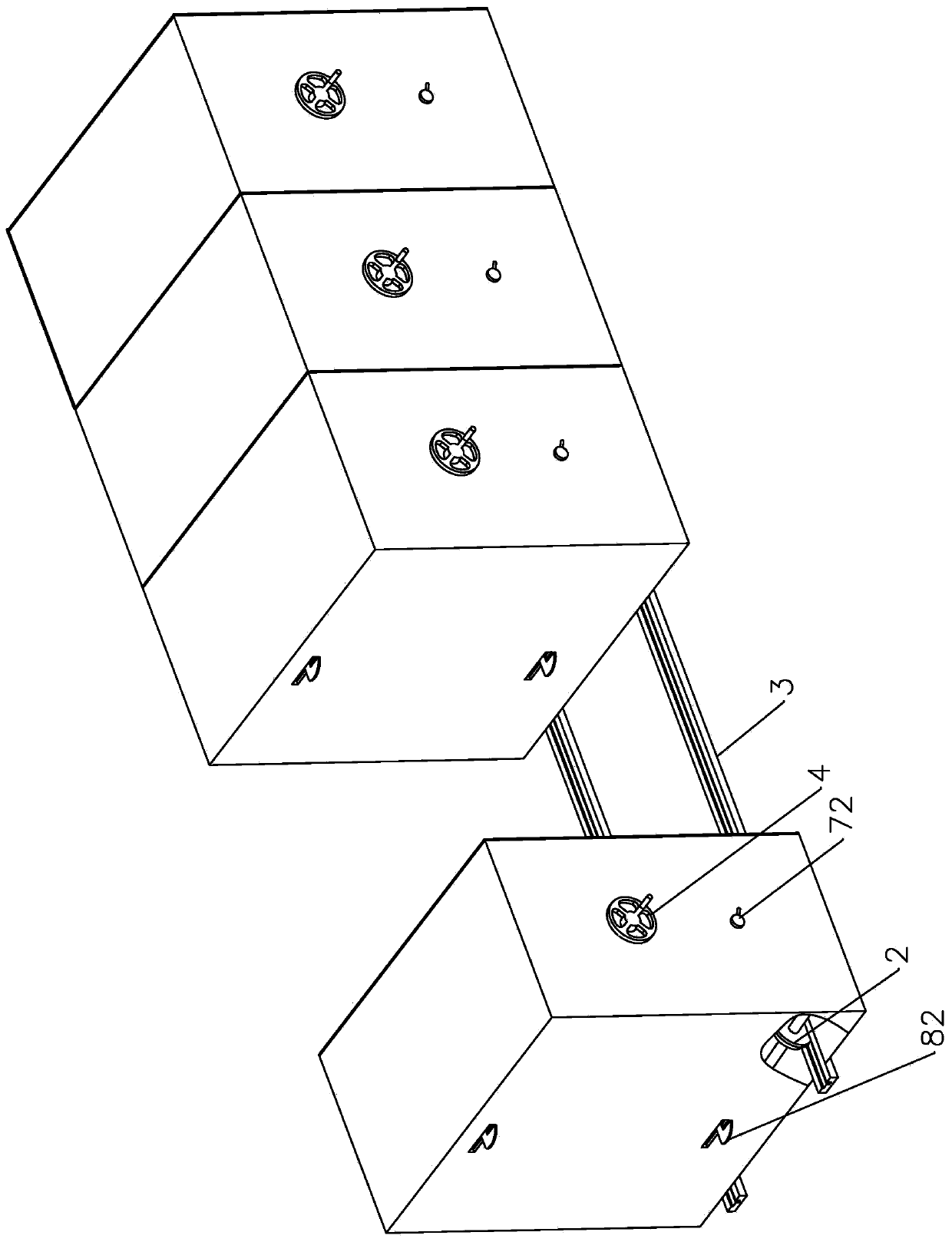 Intensive earthquake-resistant storage cabinet for cultural relics