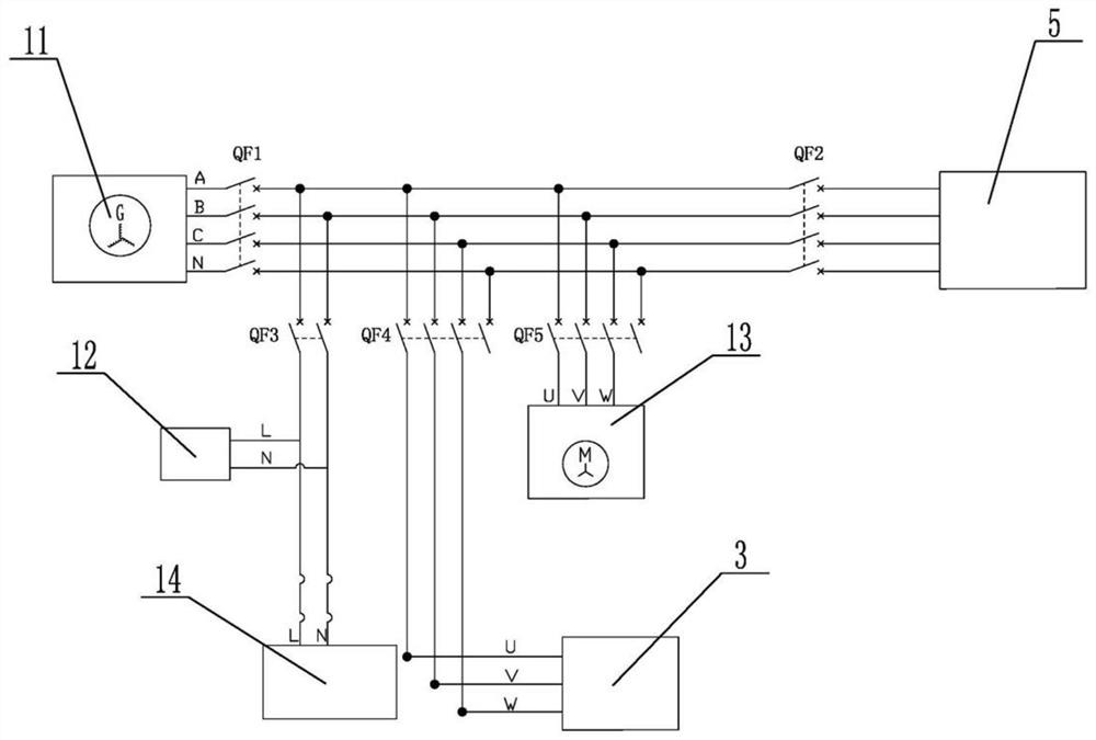 High-voltage control system of tunnel marine organism collecting vehicle