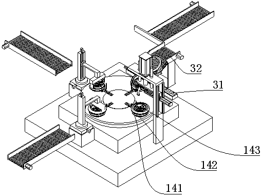 Tire and wheel hub assembling line