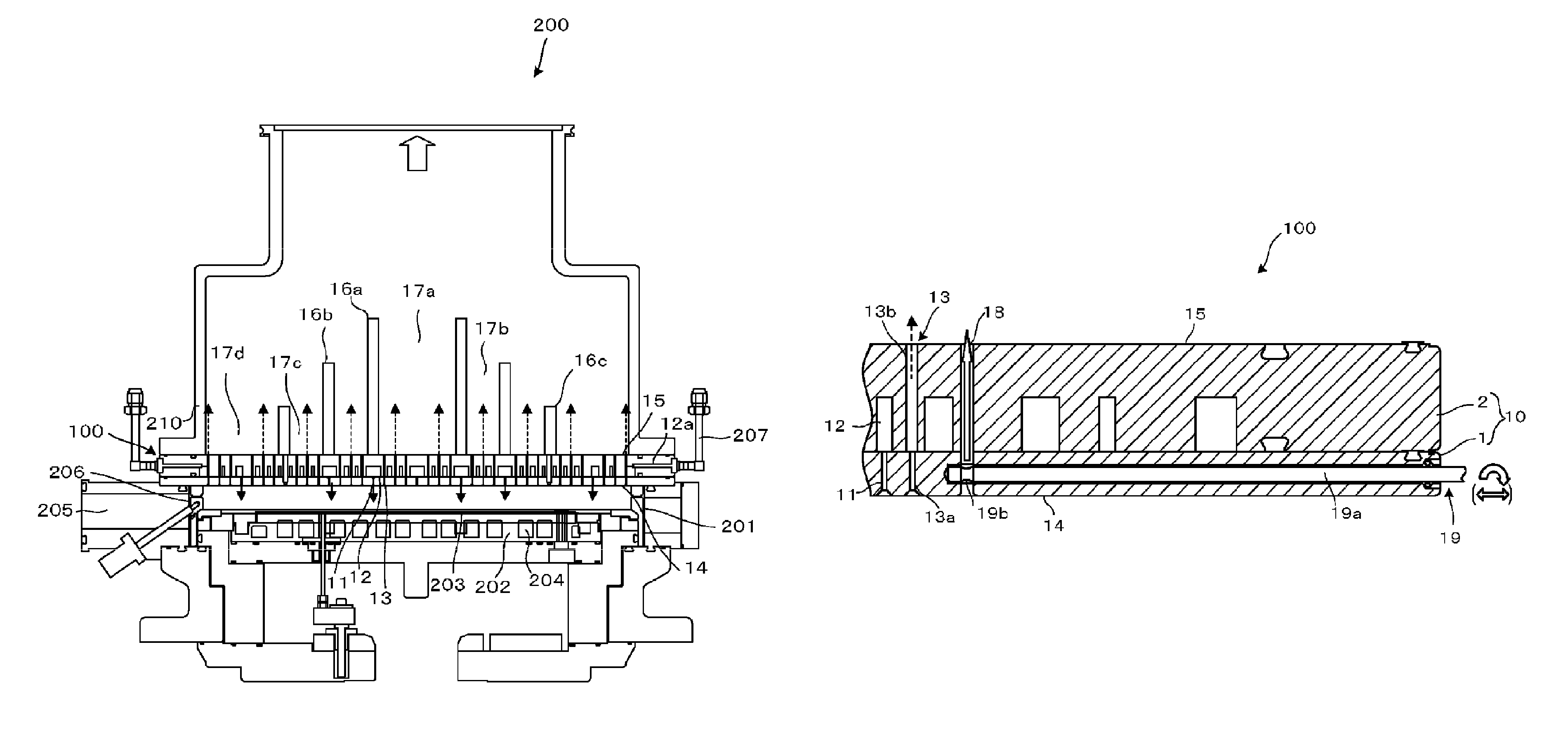 Plasma processing apparatus and shower head