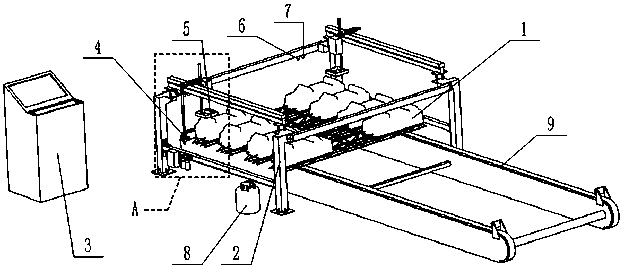 Intelligent system for detecting and marking cracks of double-block sleepers