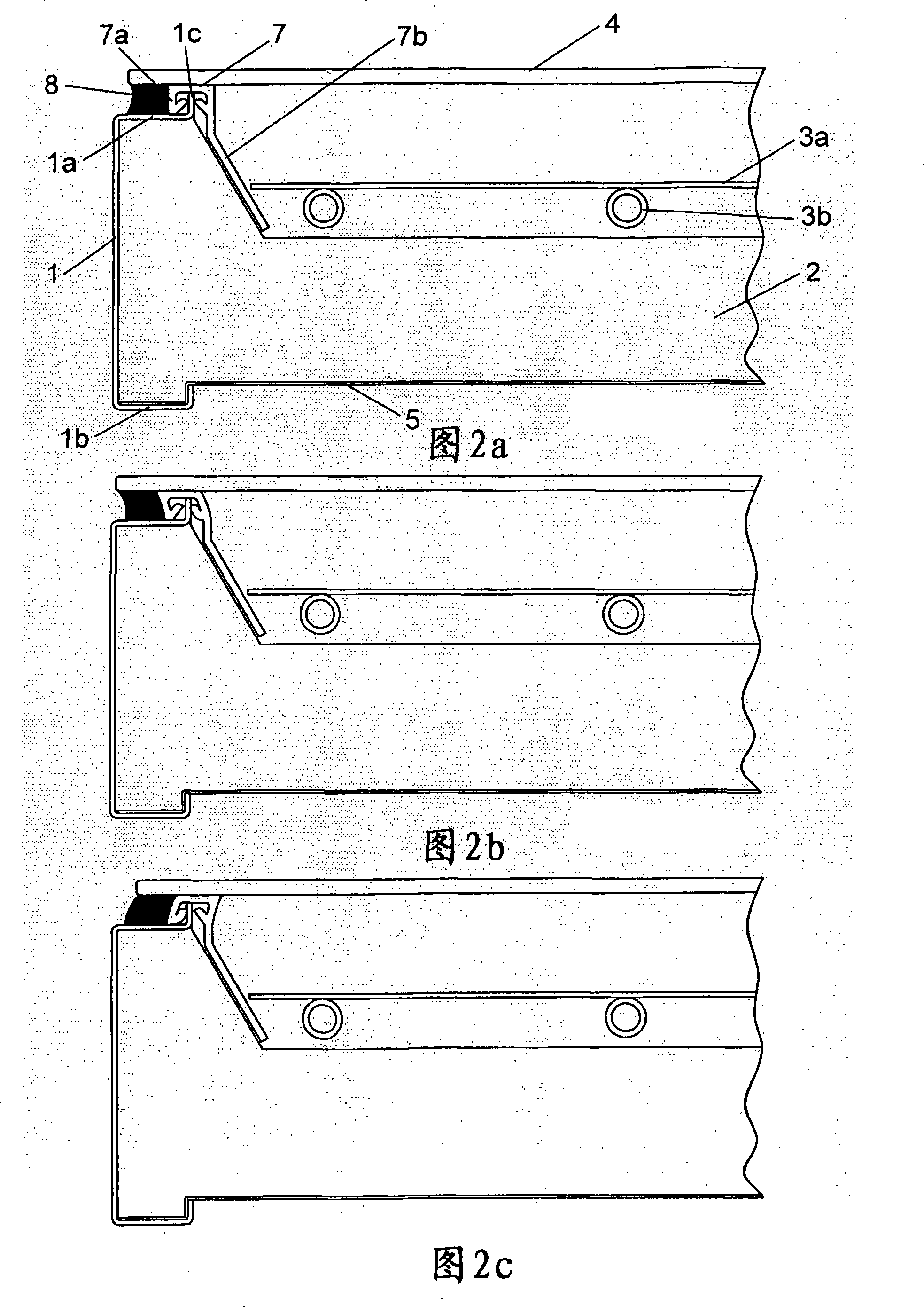 Solar thermal collector and mounting frame