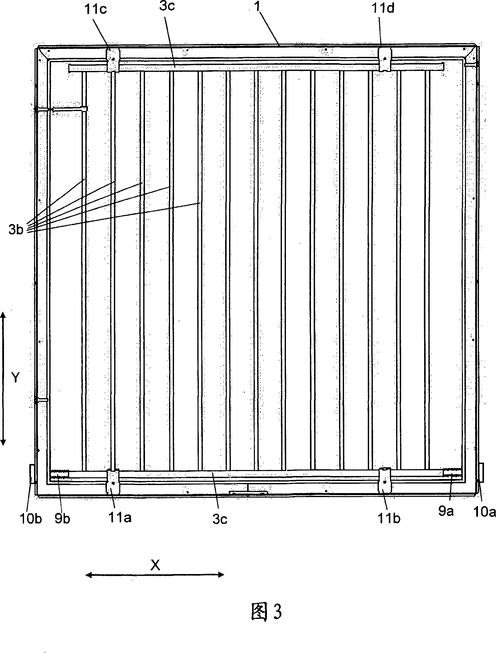 Solar thermal collector and mounting frame