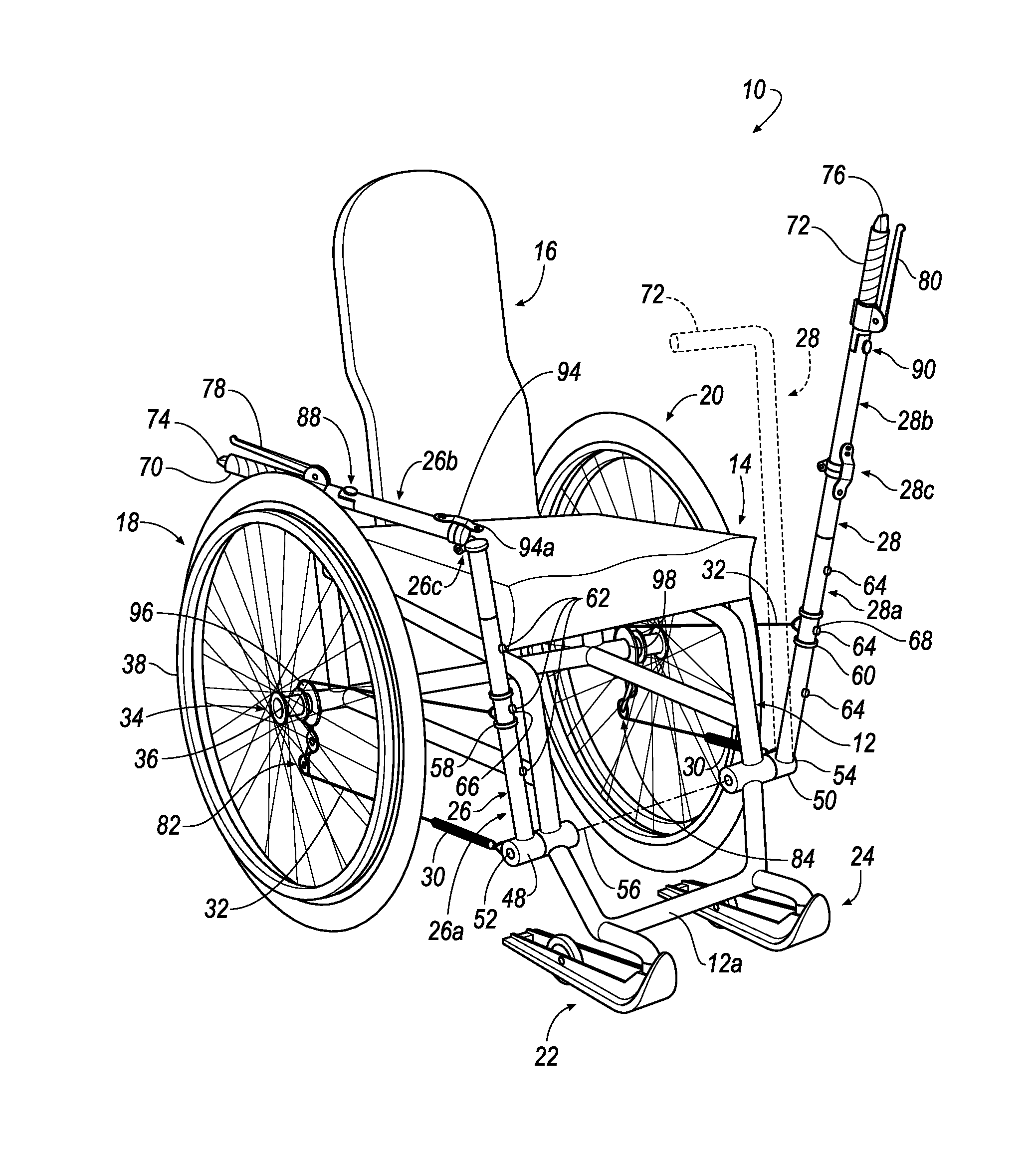 Human powered wheelchair with jackdrive™ propulsion system