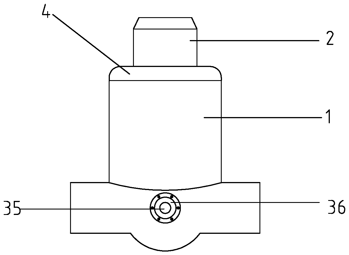 A vibration-absorbing rotary joint structure