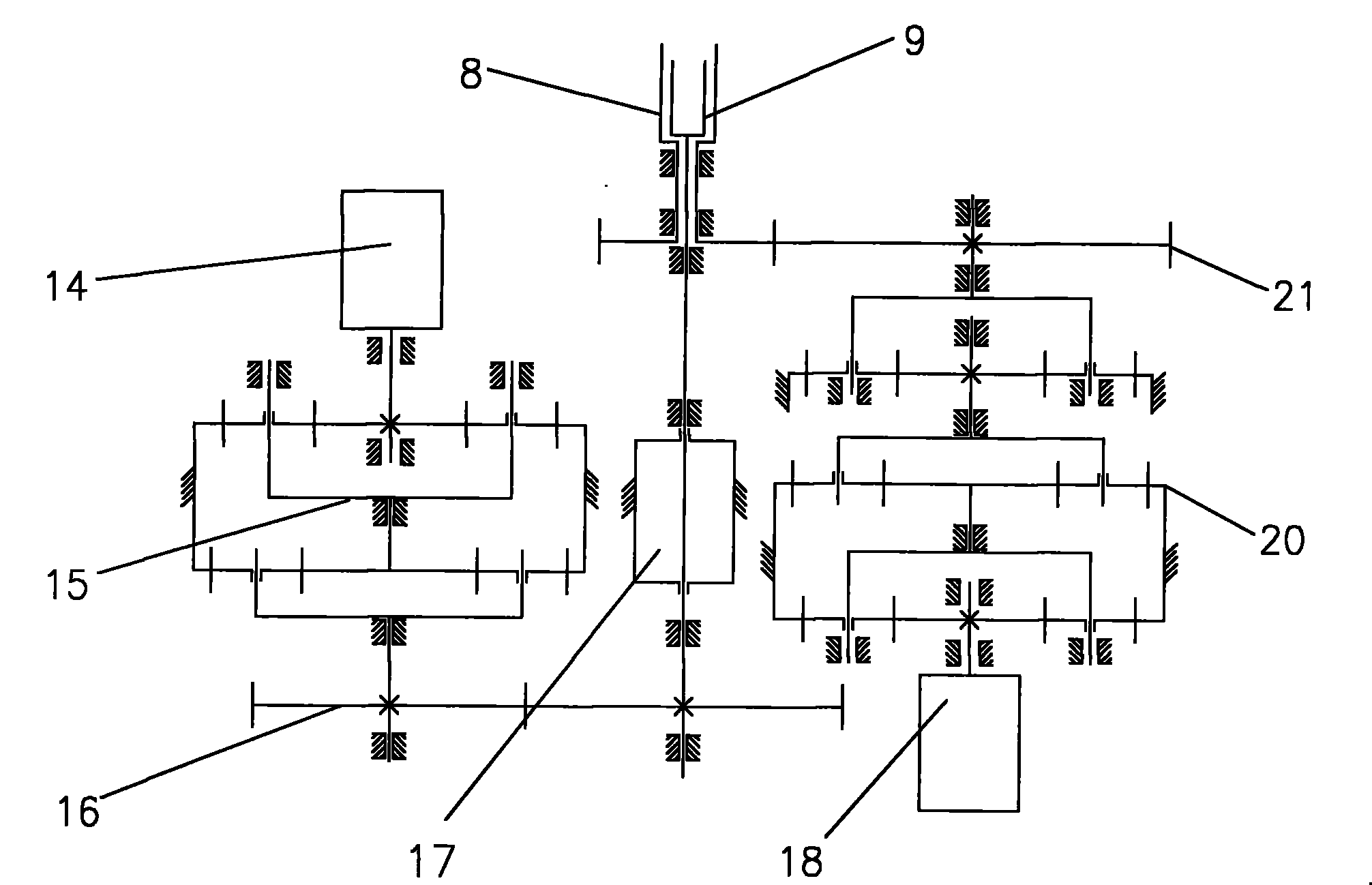 Differential screwed loader main cone pretightening force measuring set and method