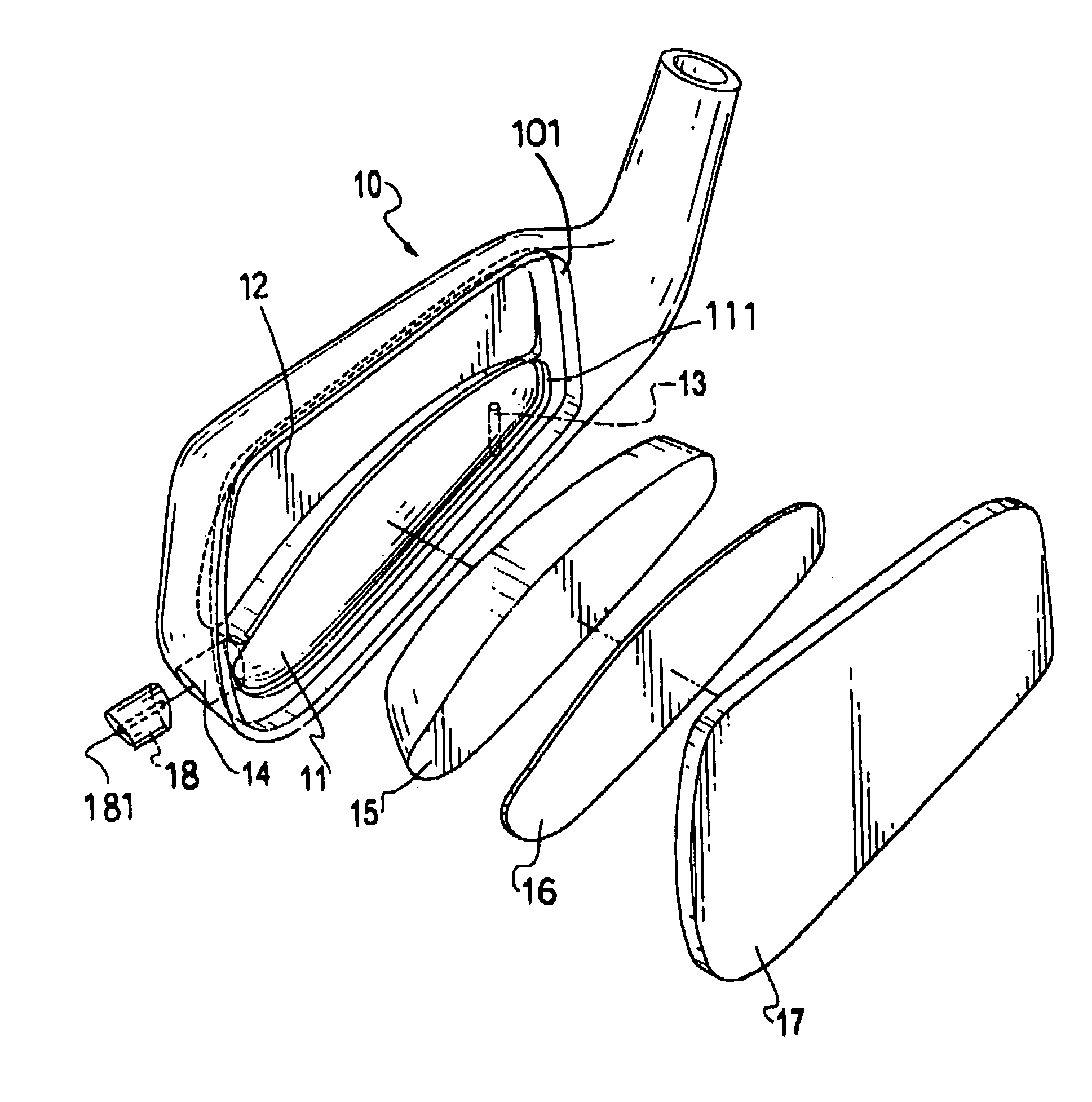 Shock-absorbing golf club head