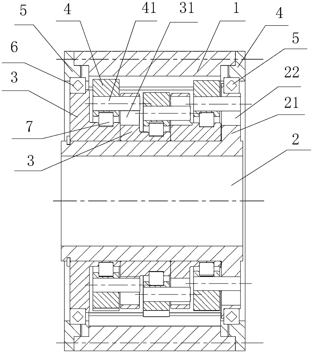 Multi-tooth-difference annular plate cascading speed reducer