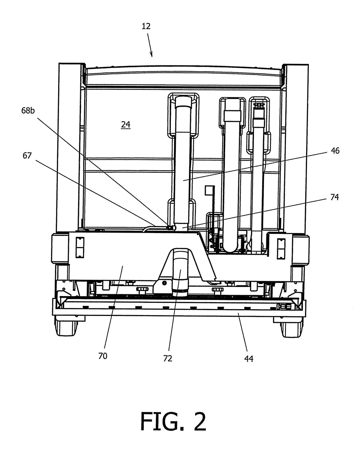 Floor scrubber dry sweep apparatus