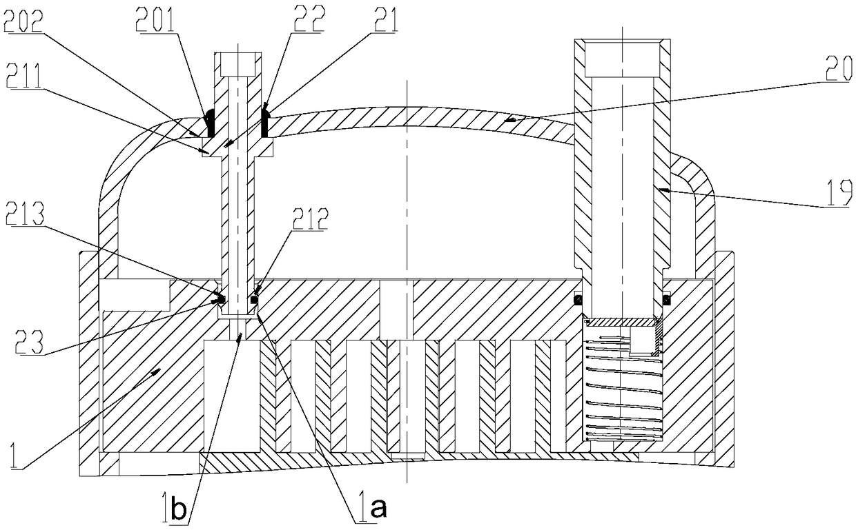 Scroll compressor and its fixed scroll and upper cover assembly