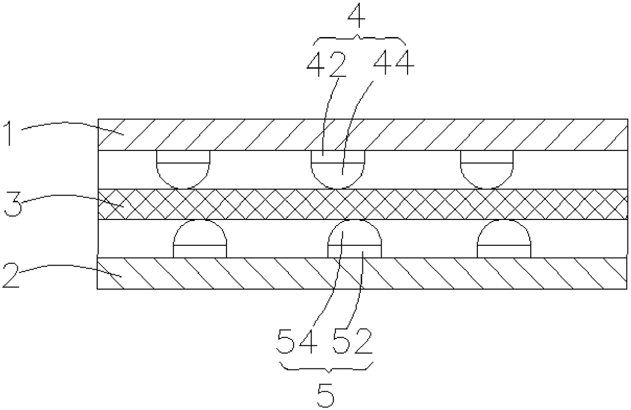 Functional film double-sided composite fabric and production method