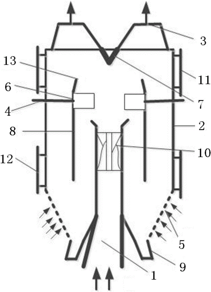 Dual-channel rotation inertia coarse powder separator