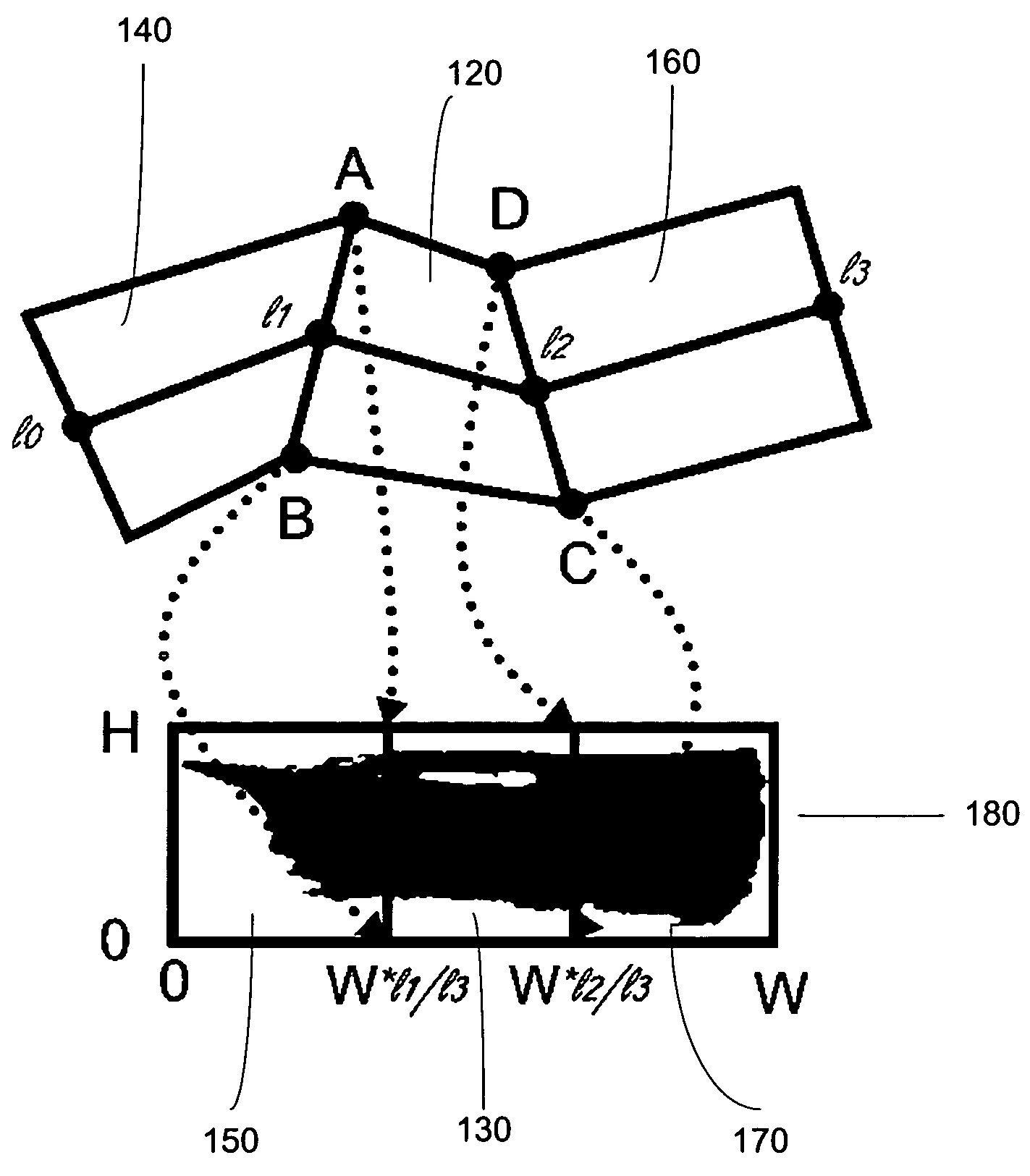 System and method for drawing and painting with warped bitmap brushes