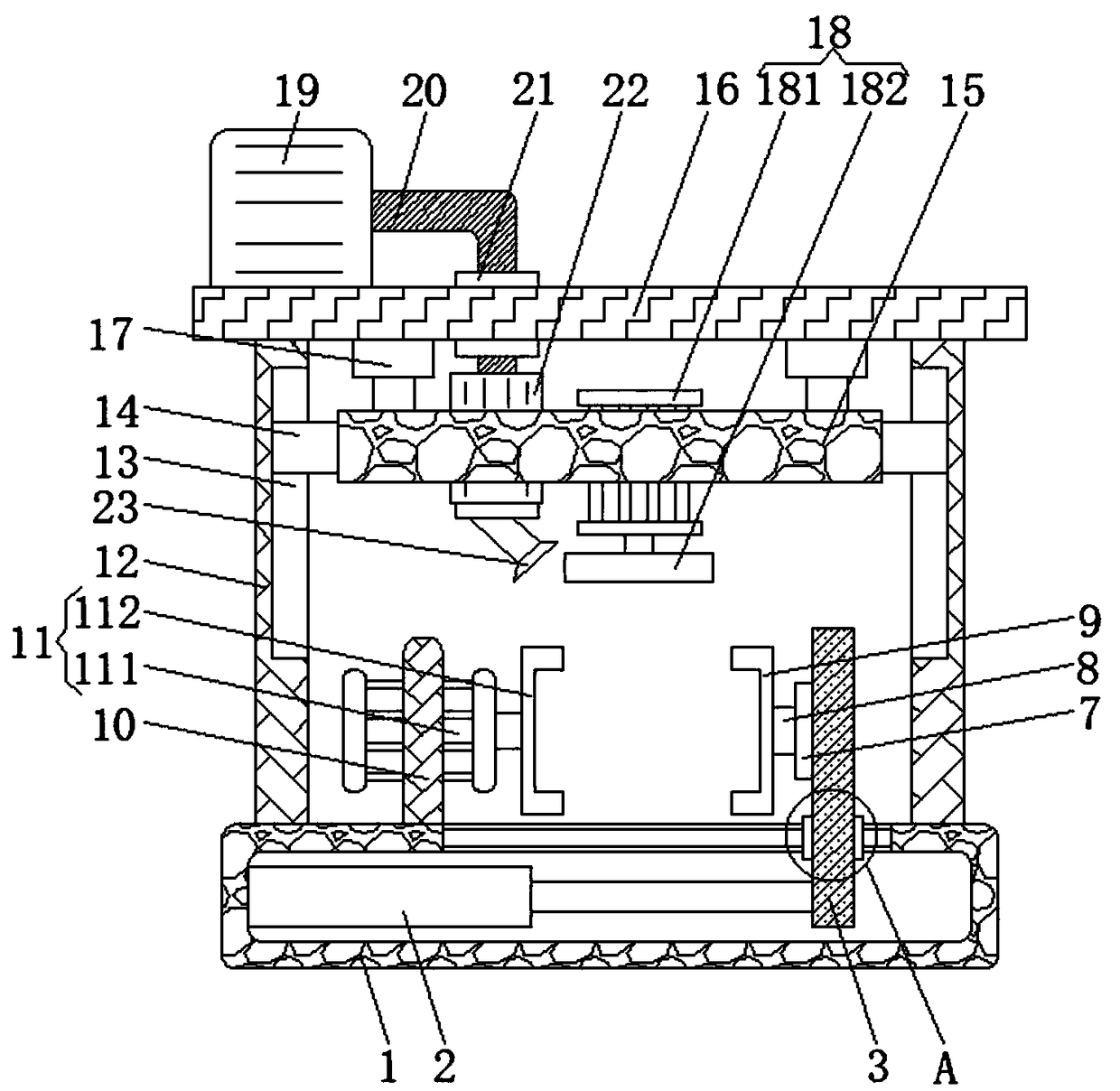 Grinding device for car accessory machining