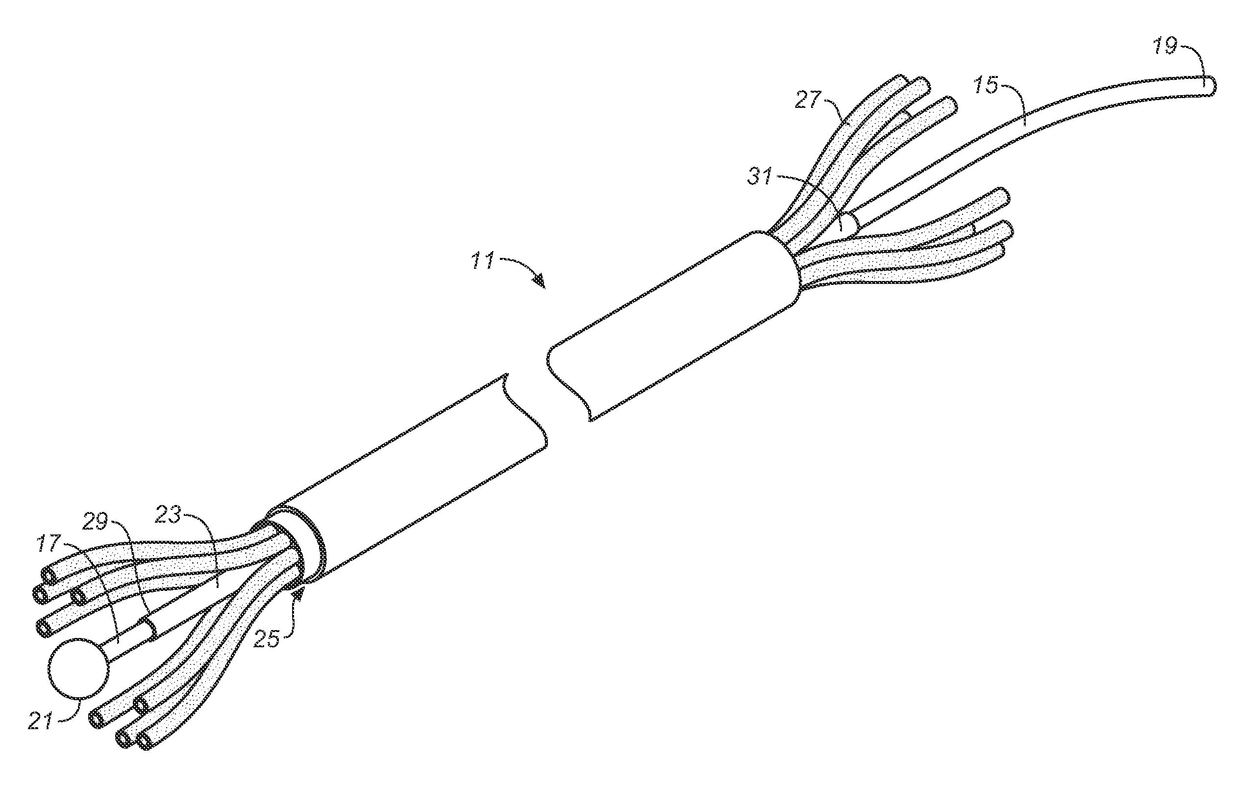 Power cord integrated hanger system for suspending a lighting fixture