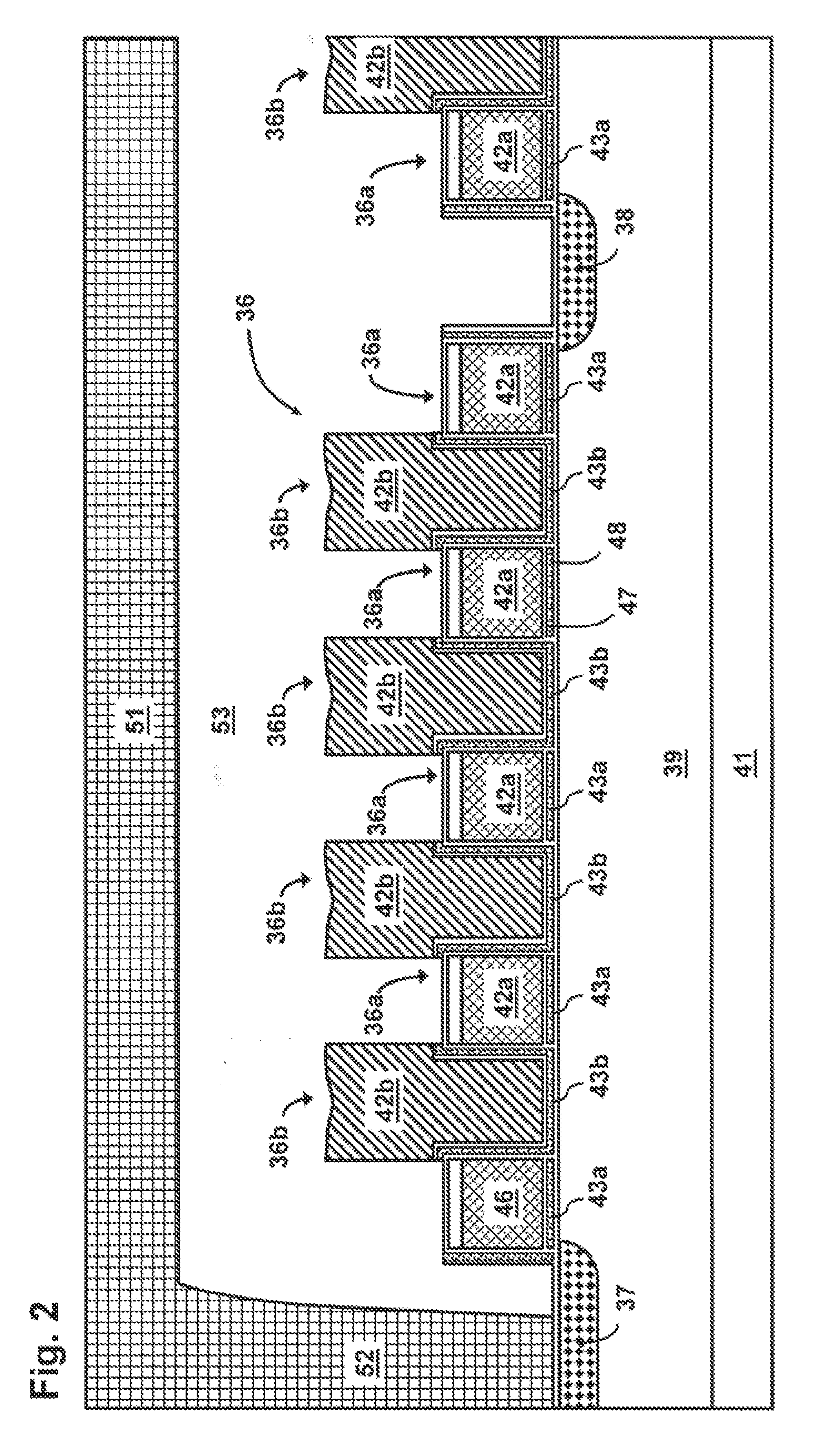 NAND Flash Memory with Densely Packed Memory Gates and Fabrication Process