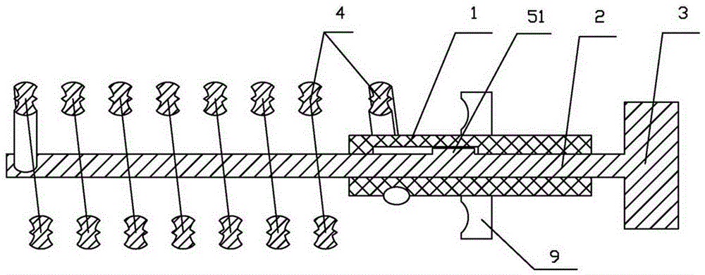 Spiral clamping-type vessel dilator assembly