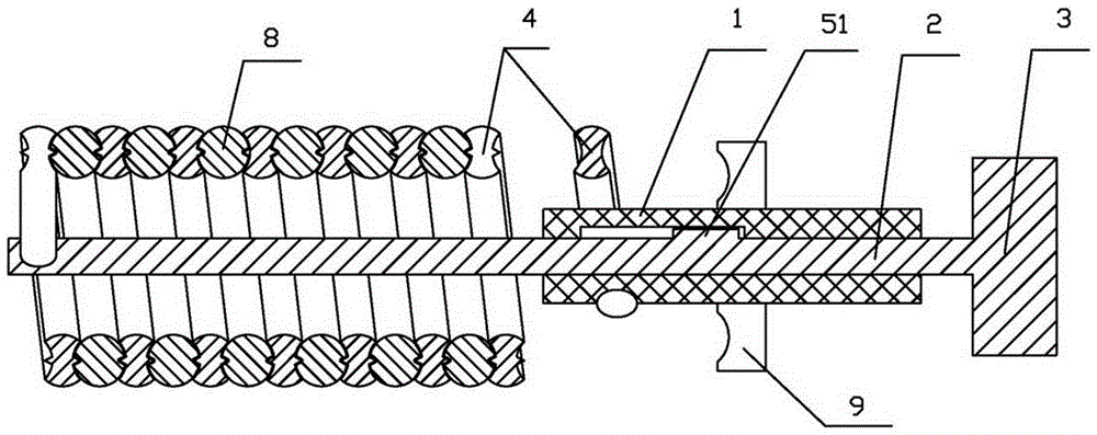 Spiral clamping-type vessel dilator assembly