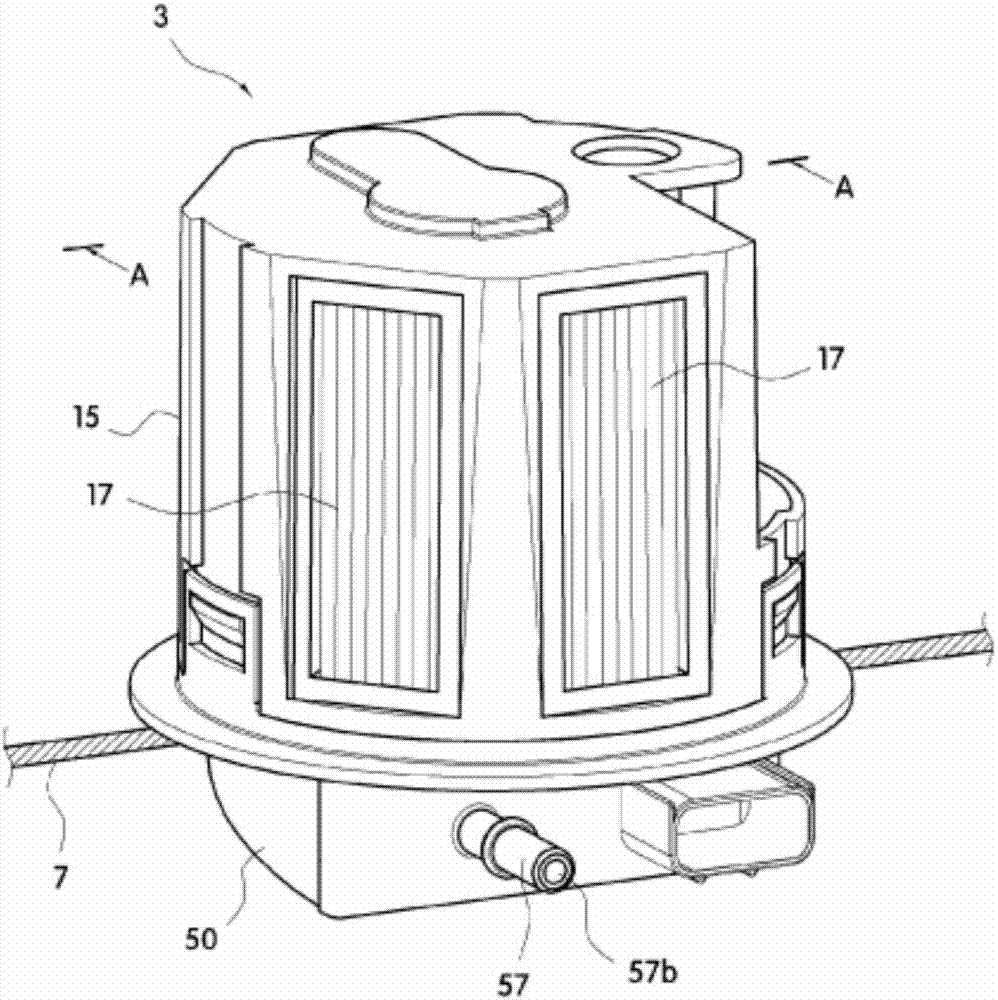 Heating structure, production method therefor, and pump module comprising same