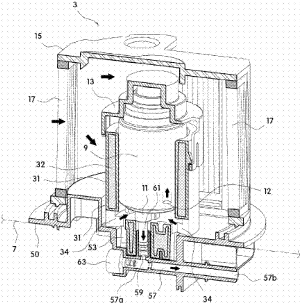 Heating structure, production method therefor, and pump module comprising same