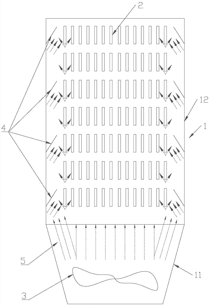 Resistance box with convenience in air guiding and heat dissipating