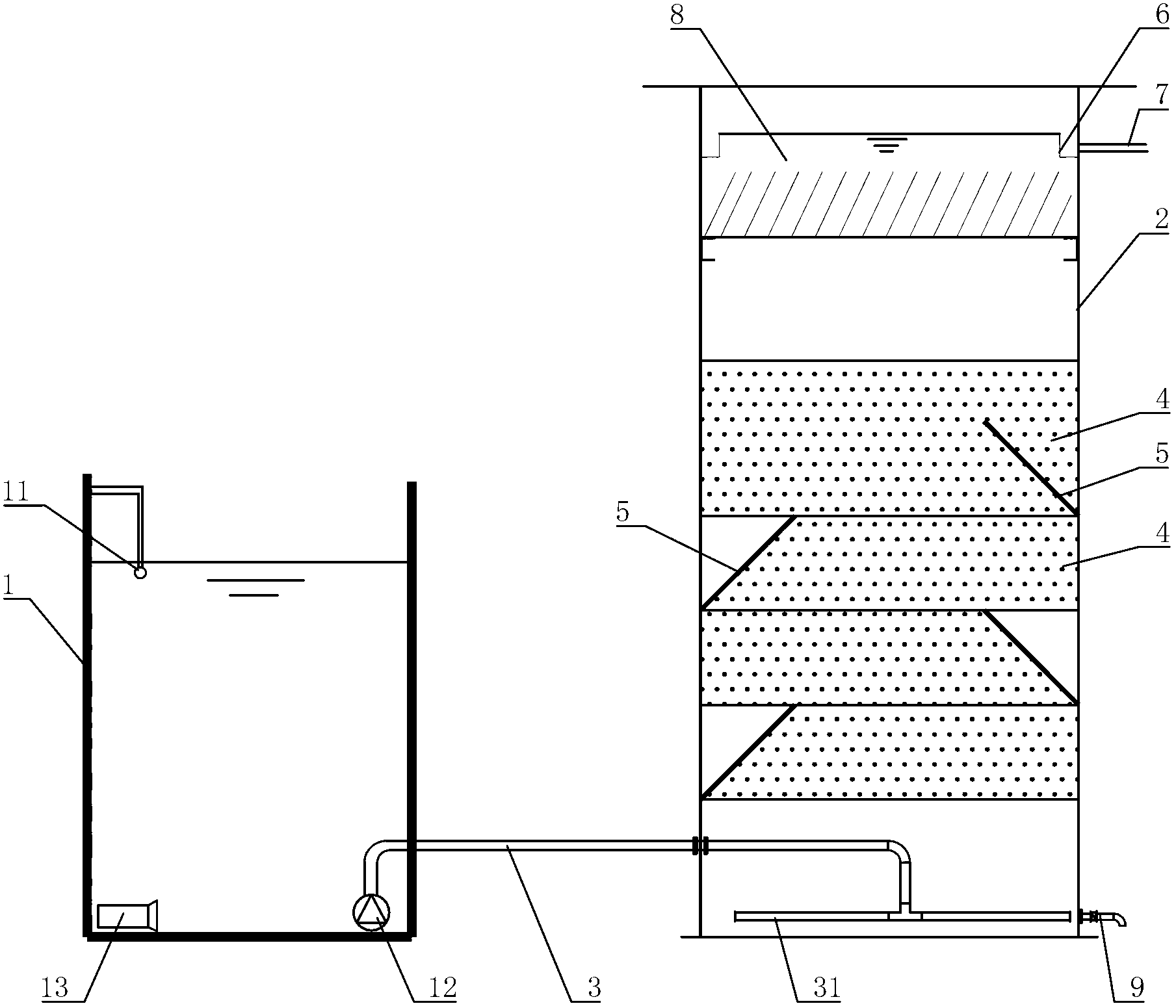 Device and method for processing high-salinity degradation-resistant waste water