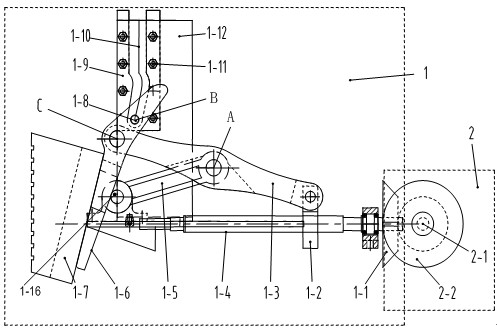 Mining elevator lapping platform suitable for flexible guide rail and mining elevator lapping method